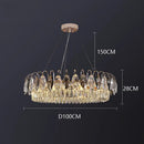 GobekUsa Crystal Chandelier Pendant Light for Living Room Bedroom Ceiling - Indoor Luxury Lighting