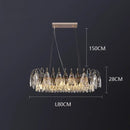GobekUsa Crystal Chandelier Pendant Light for Living Room Bedroom Ceiling - Indoor Luxury Lighting