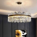 GobekUsa Crystal Chandelier Pendant Light for Living Room Bedroom Ceiling, Luxury Indoor Lighting