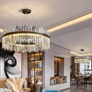 GobekUsa Crystal Chandelier Pendant Light for Living Room Bedroom Ceiling, Luxury Indoor Lighting