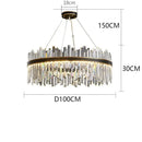 GobekUsa Crystal Chandelier Pendant Light for Living Room Bedroom Ceiling, Luxury Indoor Lighting