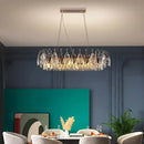 GobekUsa Crystal Chandelier Pendant Light for Living Room Bedroom Ceiling - Indoor Luxury Lighting