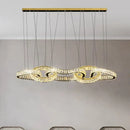 GobekUsa Crystal Chandelier Pendant Light for Living Room Dining Room Ceiling Light