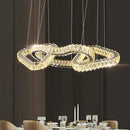 GobekUsa Crystal Chandelier Pendant Light for Living Room Dining Room Ceiling Light
