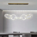 GobekUsa Crystal Chandelier Pendant Light for Living Room Dining Room Ceiling Lighting