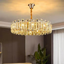 GobekUsa Crystal Chandelier Pendant Light for Living Room Dining Room Ceiling Lighting