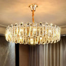 GobekUsa Crystal Chandelier Pendant Light for Living Room Dining Room Ceiling Lighting