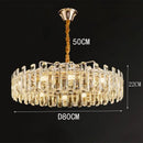 GobekUsa Crystal Chandelier Pendant Light for Living Room Dining Room Ceiling Lighting