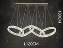 GobekUsa Crystal Chandelier Pendant Light for Living Room Dining Room Ceiling Lighting