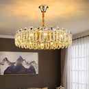 GobekUsa Crystal Chandelier Pendant Light for Living Room Dining Room Ceiling Lighting