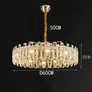 GobekUsa Crystal Chandelier Pendant Light for Living Room Dining Room Ceiling Lighting