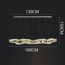 GobekUsa Crystal Chandelier Pendant Light for Living Room Dining Room Ceiling Light