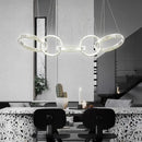 GobekUsa Crystal Chandelier Pendant Light for Living Room Dining Room Ceiling Lighting
