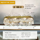 GobekUsa Crystal Chandelier Pendant Light for Luxury Living Room, Bedroom, Dining, Kitchen & Home Décor