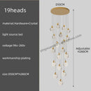 GobekUsa Crystal Chandelier Pendant Light for Luxury Staircase