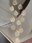 GobekUsa Crystal Chandelier Pendant Light for Luxury Staircase