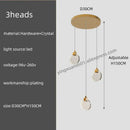 GobekUsa Crystal Chandelier Pendant Light for Luxury Staircase