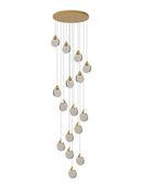 GobekUsa Crystal Chandelier Pendant Light for Luxury Staircase
