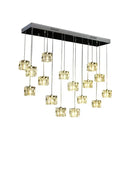 GobekUsa Crystal Chandelier Pendant Light for Modern Indoor Dining and Kitchen Lighting