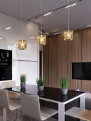 GobekUsa Crystal Chandelier Pendant Light for Modern Indoor Dining and Kitchen Lighting