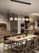 GobekUsa Crystal Chandelier Pendant Light for Modern Indoor Dining and Kitchen Lighting