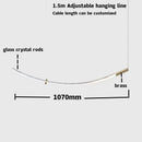 GobekUsa Crystal Chandelier Pendant Light for Stairs Living Room Kitchen Island Dining Bar