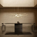 GobekUsa Crystal Chandelier Pendant Light for Stairs Living Room Kitchen Island Dining Bar