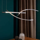 GobekUsa Crystal Chandelier Pendant Light for Stairs Living Room Kitchen Island Dining Bar