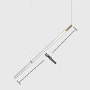 GobekUsa Crystal Chandelier Pendant Light for Stairs Living Room Kitchen Island Dining Bar