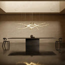 GobekUsa Crystal Chandelier Pendant Light for Stairs Living Room Kitchen Island Dining Bar