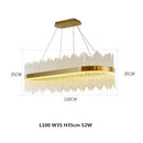 GobekUsa Crystal Chandelier Pendant Light Modern Luxury Dining Room Bedroom Lamp