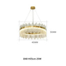 GobekUsa Crystal Chandelier Pendant Light Modern Luxury Dining Room Bedroom Lamp