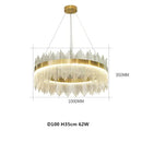 GobekUsa Crystal Chandelier Pendant Light Modern Luxury Dining Room Bedroom Lamp