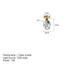 GobekUsa Crystal Chandelier Pendant Lights for Dining Room & Bedroom