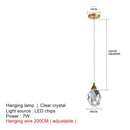 GobekUsa Crystal Chandelier Pendant Lights for Dining Room & Bedroom