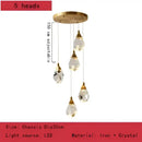 GobekUsa Crystal Chandelier Pendant Lights for Elegant Home Decor
