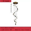 GobekUsa Crystal Chandelier Pendant Lights for Elegant Home Decor