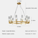 GobekUsa Crystal Chandelier Pendant Lights - Luxury LED Lighting for Living Room