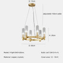 GobekUsa Crystal Chandelier Pendant Lights - Luxury LED Lighting for Living Room