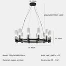 GobekUsa Crystal Chandelier Pendant Lights - Luxury LED Lighting for Living Room