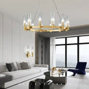 GobekUsa Crystal Chandelier Pendant Lights - Luxury LED Lighting for Living Room