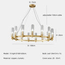 GobekUsa Crystal Chandelier Pendant Lights - Luxury LED Lighting for Living Room