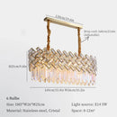 GobekUsa Crystal Chandelier Pendant Lights, Modern Luxury Ceiling Lamp for Home Decoration