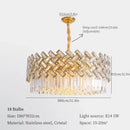 GobekUsa Crystal Chandelier Pendant Lights, Modern Luxury Ceiling Lamp for Home Decoration