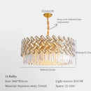 GobekUsa Crystal Chandelier Pendant Lights, Modern Luxury Ceiling Lamp for Home Decoration