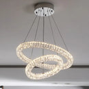 GobekUsa Crystal Chandelier Ring - Elegant Light Luxury for Living Room, Dining Room & Bedroom