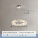 GobekUsa Crystal Chandelier Ring - Elegant Light Luxury for Living Room, Dining Room & Bedroom