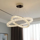 GobekUsa Crystal Chandelier Ring - Elegant Light Luxury for Living Room, Dining Room & Bedroom