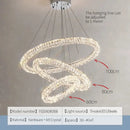 GobekUsa Crystal Chandelier Ring - Elegant Light Luxury for Living Room, Dining Room & Bedroom