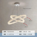 GobekUsa Crystal Chandelier Ring - Elegant Light Luxury for Living Room, Dining Room & Bedroom